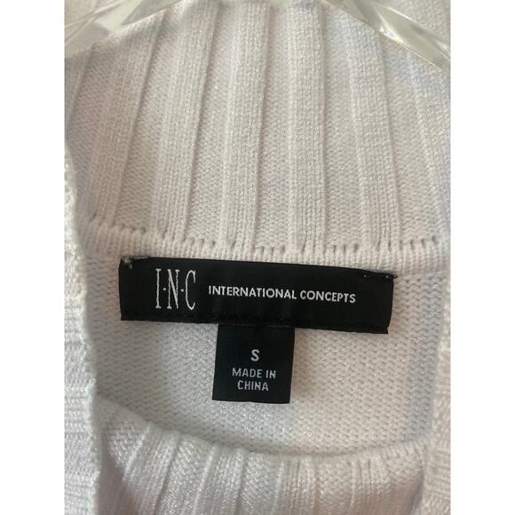 I.N.C WHITE SWEATER DRESS SIZE SMALL NWOT - Picture 5 of 7
